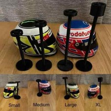 Free Standing Mini Helmet Stand for 1:2 Mini Helmet F1, Motorsport & NFL Helmet