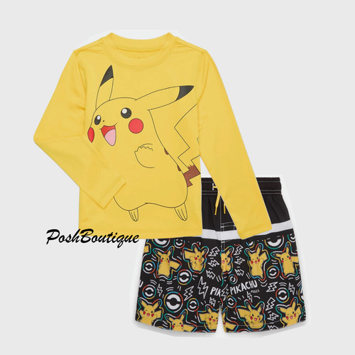Boys pokemon swim trunks - swim, rash