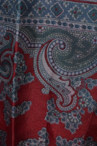 Burgundy silk men cravat - burgundy, /