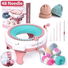48 Needle Sentro DIY Knitting Machine Round Hand Weaving Loom Kids Gift Boxed UK