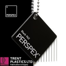 Black Colour Perspex Cast Acrylic Sheet Plastic Material Panel Cut to Size Gloss