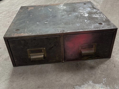 Vintage industrial two drawer - vintage,