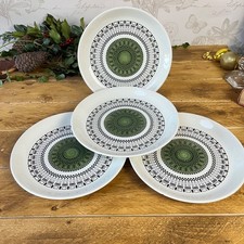 Vintage Biltons Dinner Plates x 4 Green Centre. 10" / 25.5cms  1970s