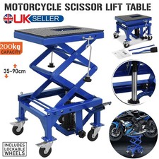 Motorcycle Hydraulic Scissor Lift Stand Motocross Workshop Garage Motorbike