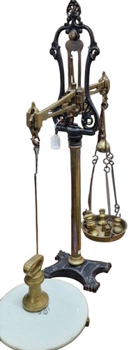 Victorian cast iron weighing - cast,