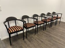 Set Of 6 Vintage Ikea Chairs 80s 90s To Retro Teak Sideboard