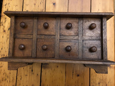 Vintage Wooden Spice 8 Draw