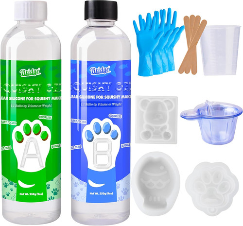 Silicone mould making kit - silicone,