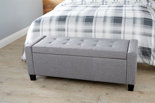 Ottoman bench window seat grey - ottoman,