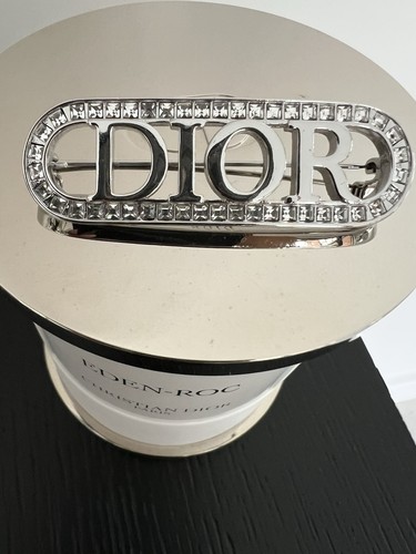 Oval silver tone - silver-tone, dior
