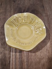 PRADEL Cotes De Provence Wine Ceramic Ashtray France Yellow