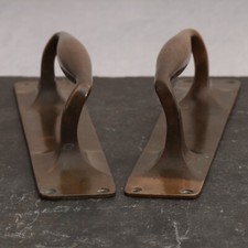Edwardian Door Handles, Door Pulls, 12", Pair, ready to fit, excellent patina