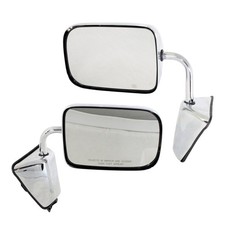Set Of 2 Mirror Manual For 1988-1993 Dodge D250 Left And Right Chrome