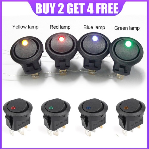 Toggle switch 12v - 2+4,