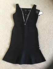 £1591 Herve Leger black Klara