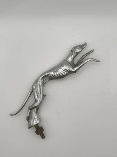 Vintage brass greyhound hood - brass,
