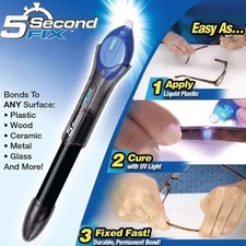 Quick 5 Second UV Light Fix Liquid Glass Welding Compound Repair Glue Pen Tool
