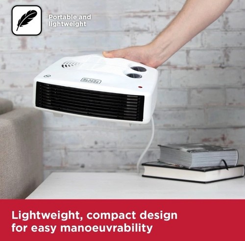 Black decker fan heater with - fan,