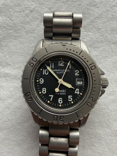 Hamilton khaki sub 660ft 8587a - hamilton,