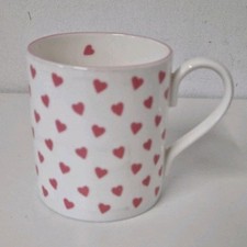 Nina Campbell By Roy Kirkham  Pink Heart Bone China Mug