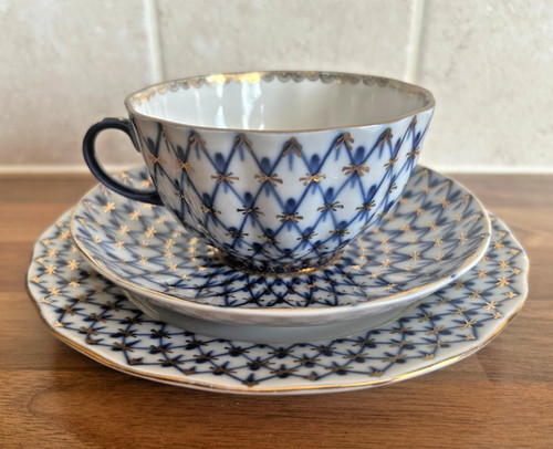Lomonosov colbalt net trio set - net,