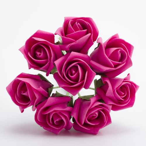 Small 3cm foam roses bunch - foam,