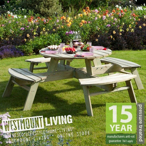 New round seater picnic - new,