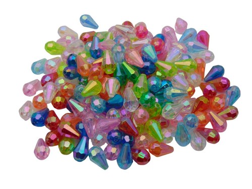 100 pcs mixed colour acrylic - -,