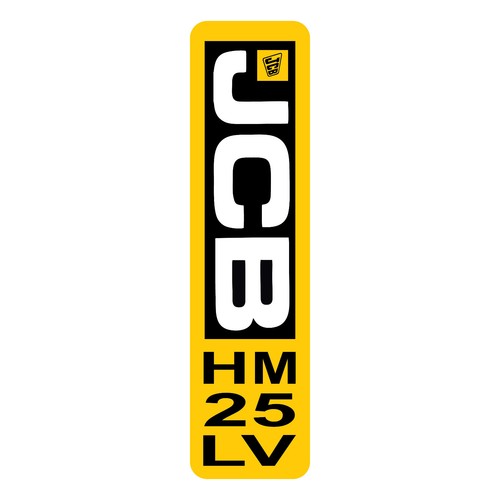 Jcb hm25lv gun sticker decal - jcb,