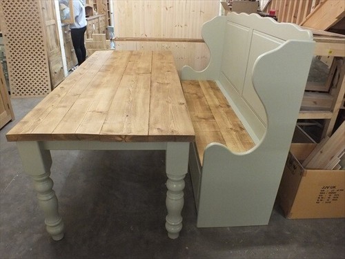 Grande painted monks bench - painted,