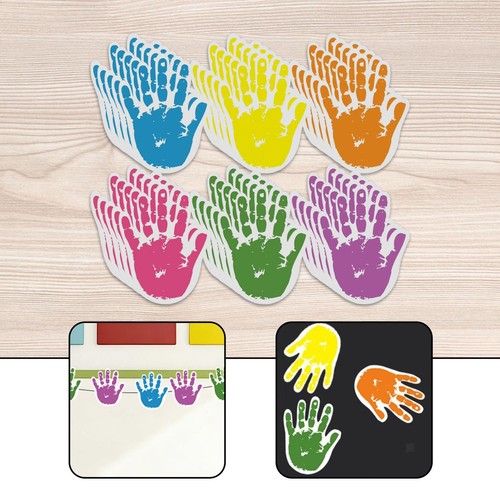 30x colorful hand cutouts - colorful,
