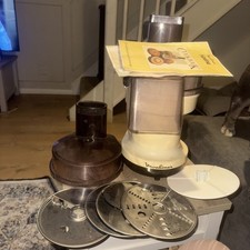 Vintage Moulinex Maxima Food Processor & Attachments Working