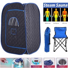 Portable Steam Sauna Spa Room Full Body Slimming Detox Therapy Tent Indoor Chair