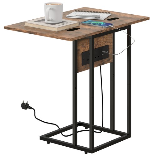 Homcom shaped side table - homcom,