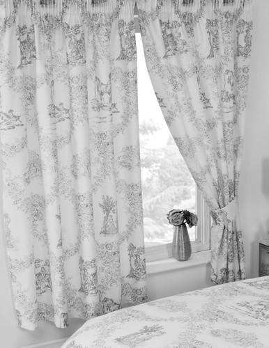 Toile jouy grey - jouy,