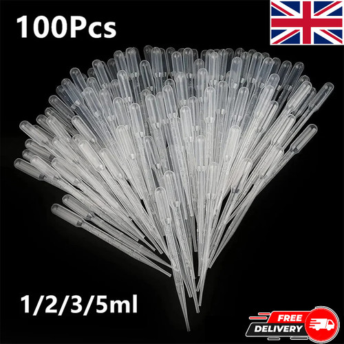 100x clear plastic pipettes - plastic,