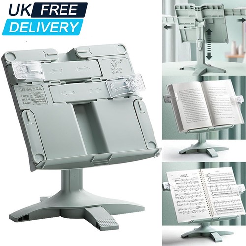 Adjustable book reading stand - book,