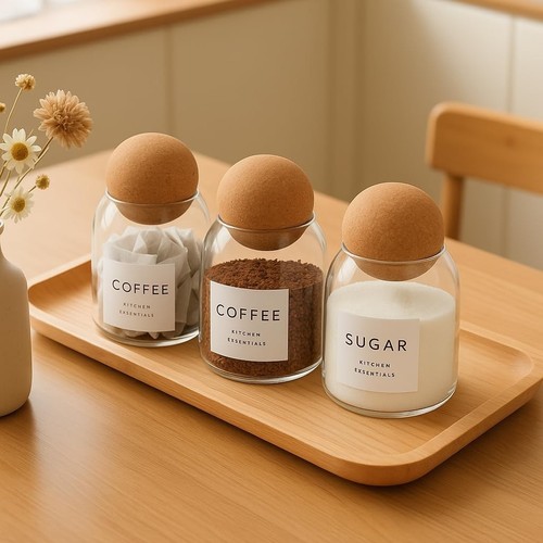 Tea coffee sugar canisters set - canisters,