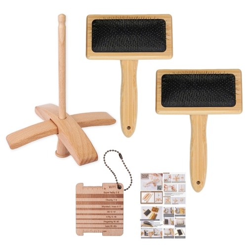 Wool carders hand carved - wool,
