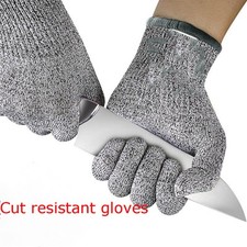 1 Pair Safety Anti-cut Gloves Kitchen Butcher Cut Heat Proof Stab Resistant Hand