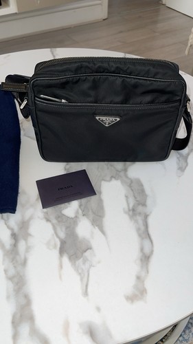Prada black nylon crossbody - prada,