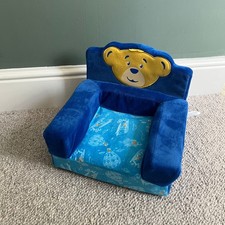 Build A Bear Blue Arm Chair