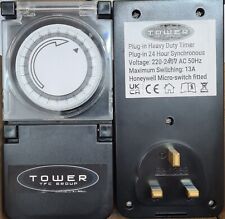 Programmable Mechanical Segment Timer Switch 24Hour Mains 13A Plug Socket X 2