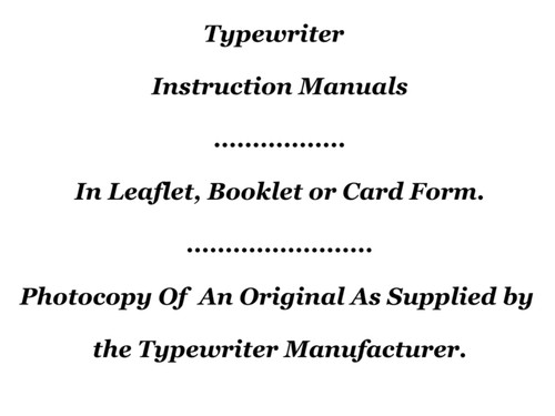 Olympia typewriter user - 'olympia',