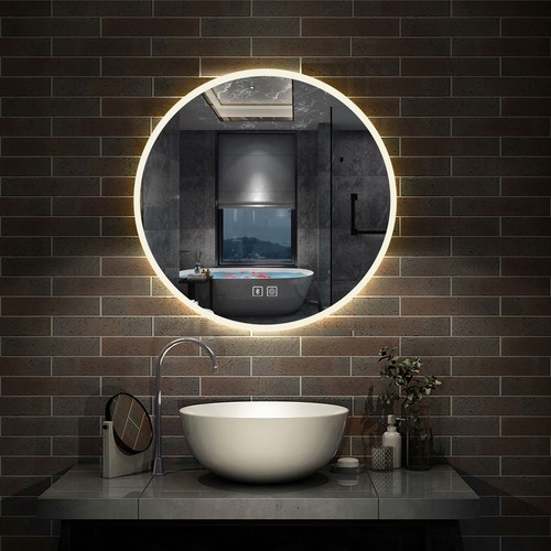 Round bathroom mirror with - round, 3