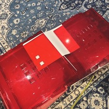 IKEA LEKMAN Red Storage Boxes 3 Kallax Cube Display Bin 13x 13 X 14 Joblot Three