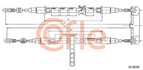 Cofle 8594 cable pull - 10.8594,