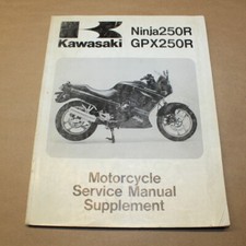 Kawasaki Ninja '88-'92 Ninja 250R GPX250R Factory Service Manual Repair Book OEM