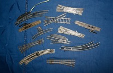 Various points and cross-overs N gauge model railway