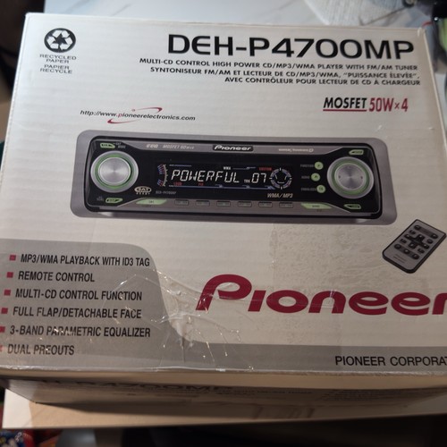 Pioneer deh p4700mp - deh-p4700mp, wma